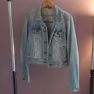AMERICAN EAGLE Distressed Denim/Jean Jacket